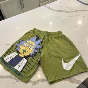 Nike Rick and Morty Green Shorts